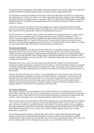 EU WEEK 1- Notes - European Union law 1st year - EU LAW LECTURE 1 - THE ...