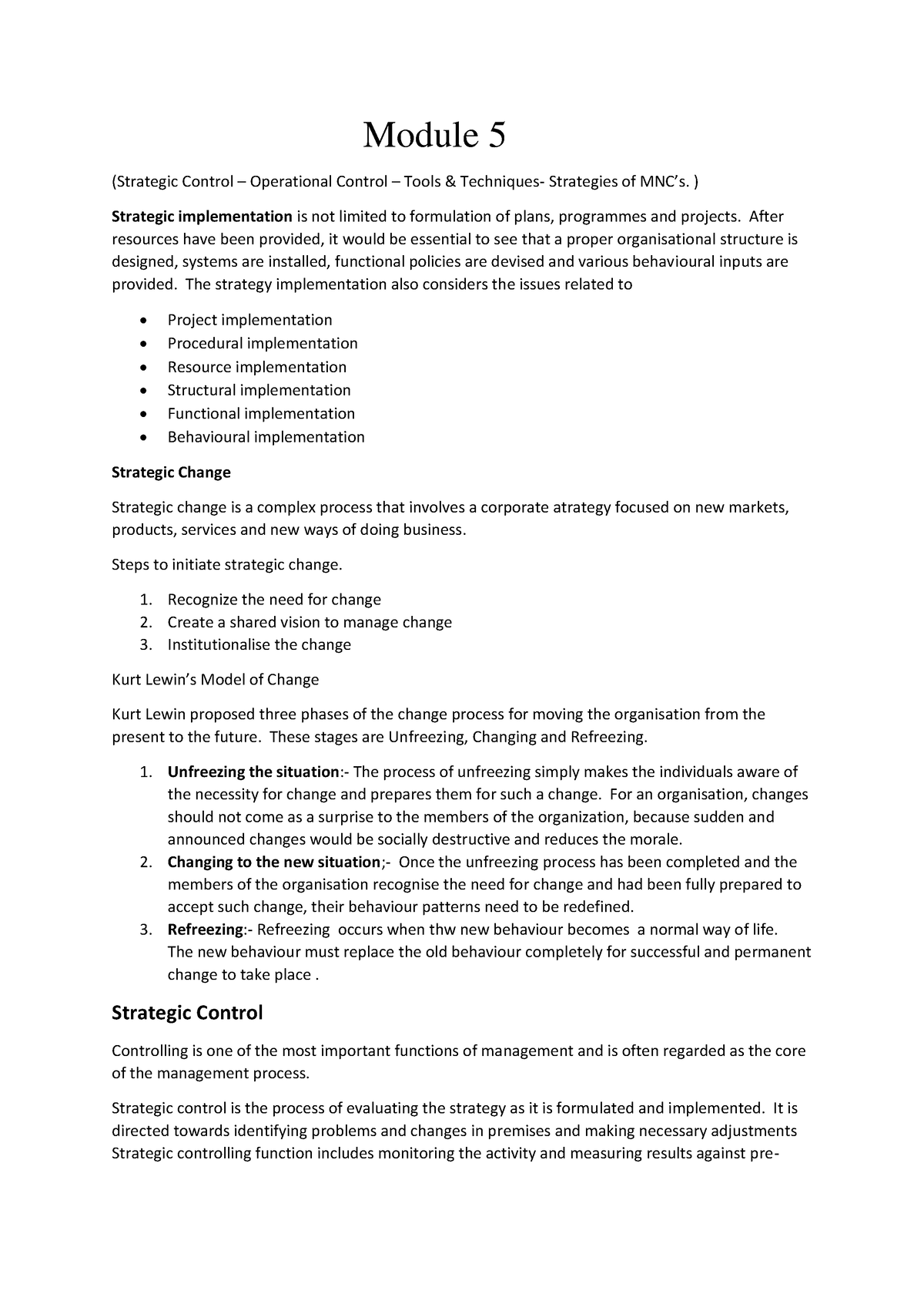 Bcom Lab Module 5 - B.com With Computer Application - UoK - Studocu