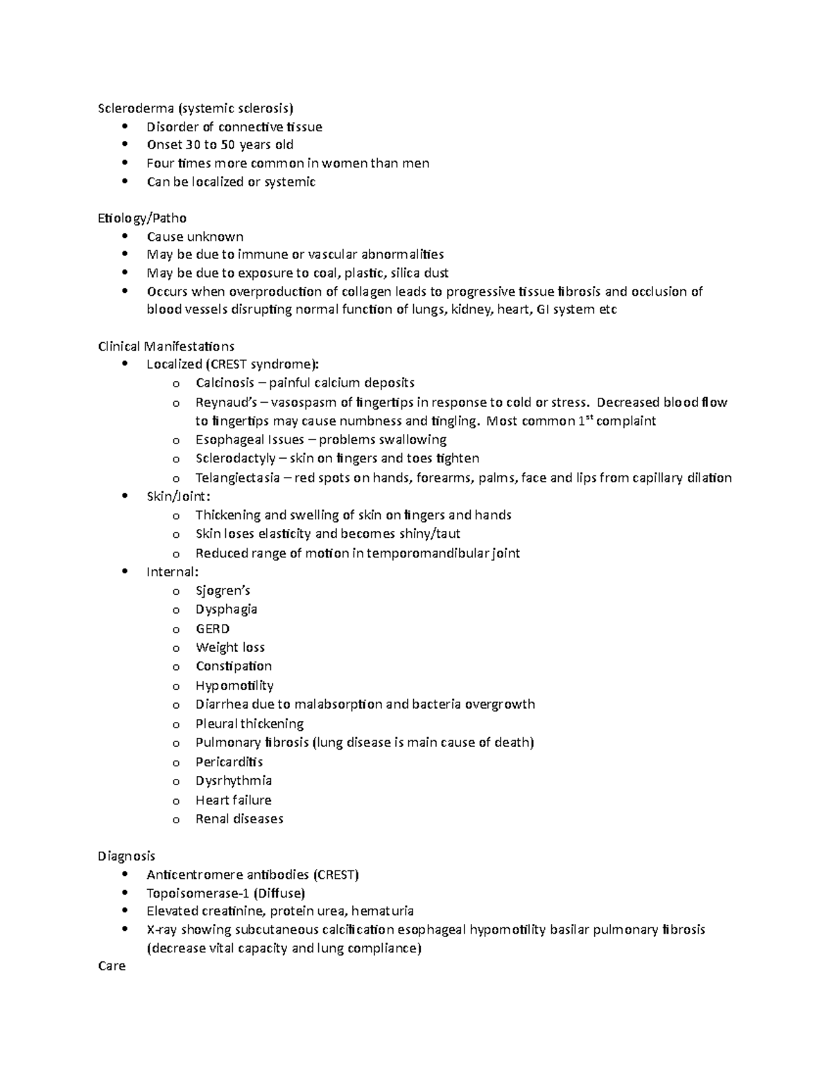 Scleroderma Doc - Scleroderma (systemic sclerosis) Disorder of ...