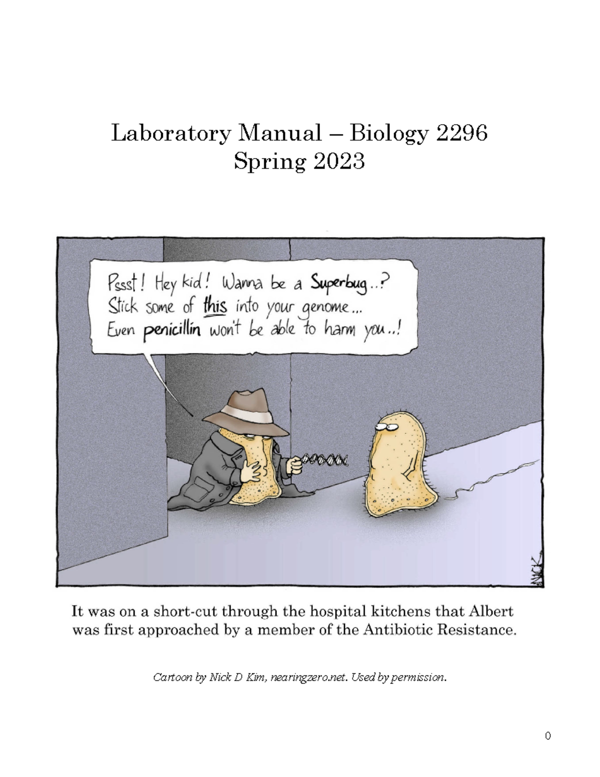 Genetics LAB Manual 2023 - Laboratory Manual – Biology 2296 Spring 2023 ...