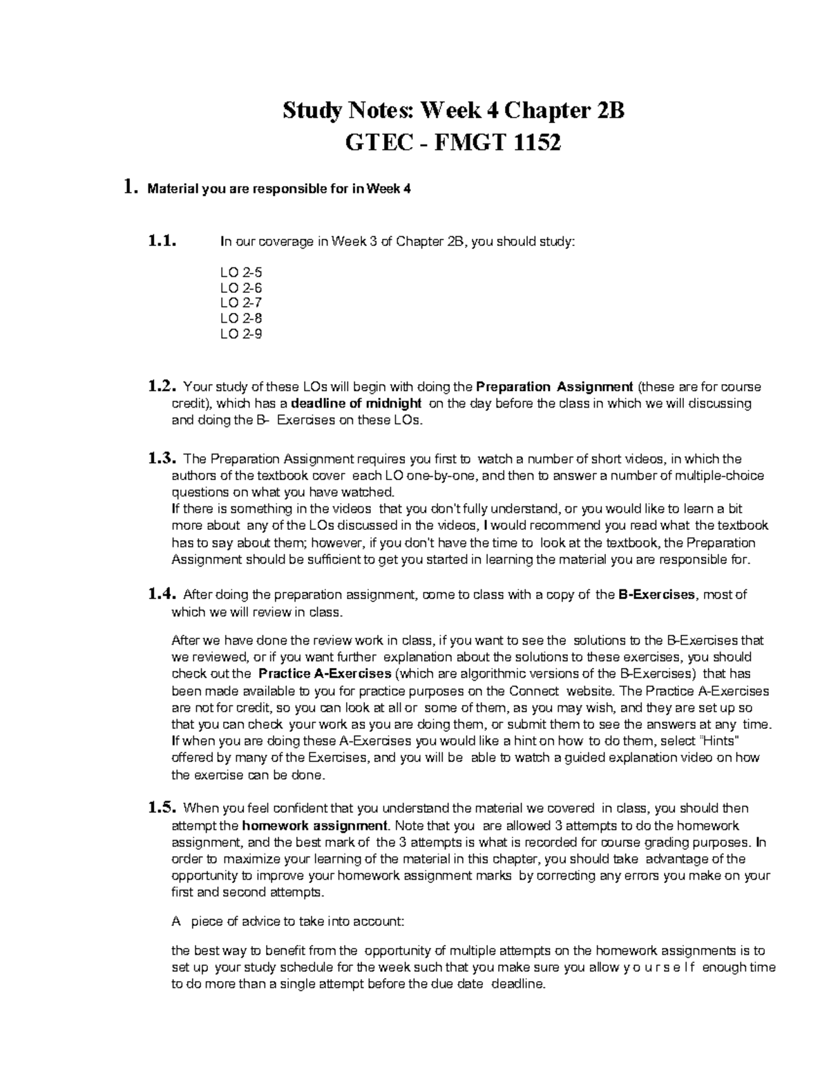 Wk 4 Ch 2B Study Notes GTEC - 2021 - Study Notes: Week 4 Chapter 2B ...