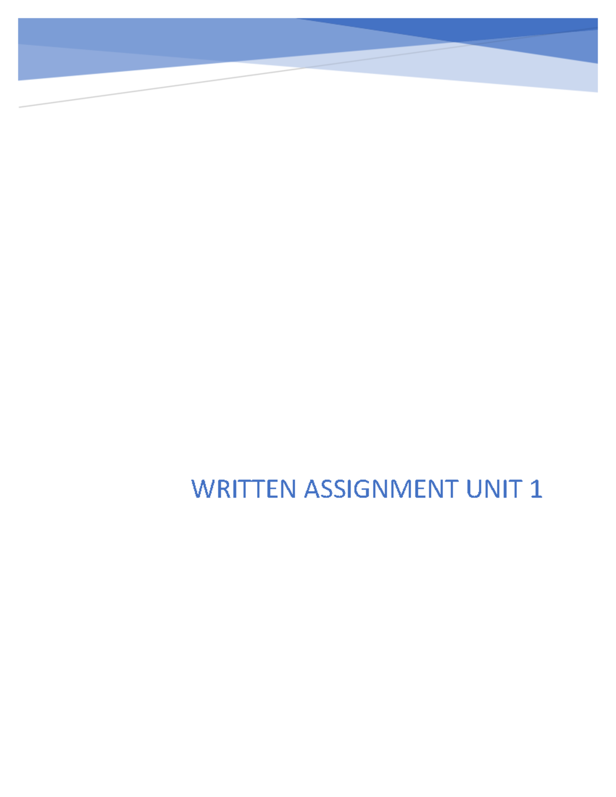 assignment unit meaning