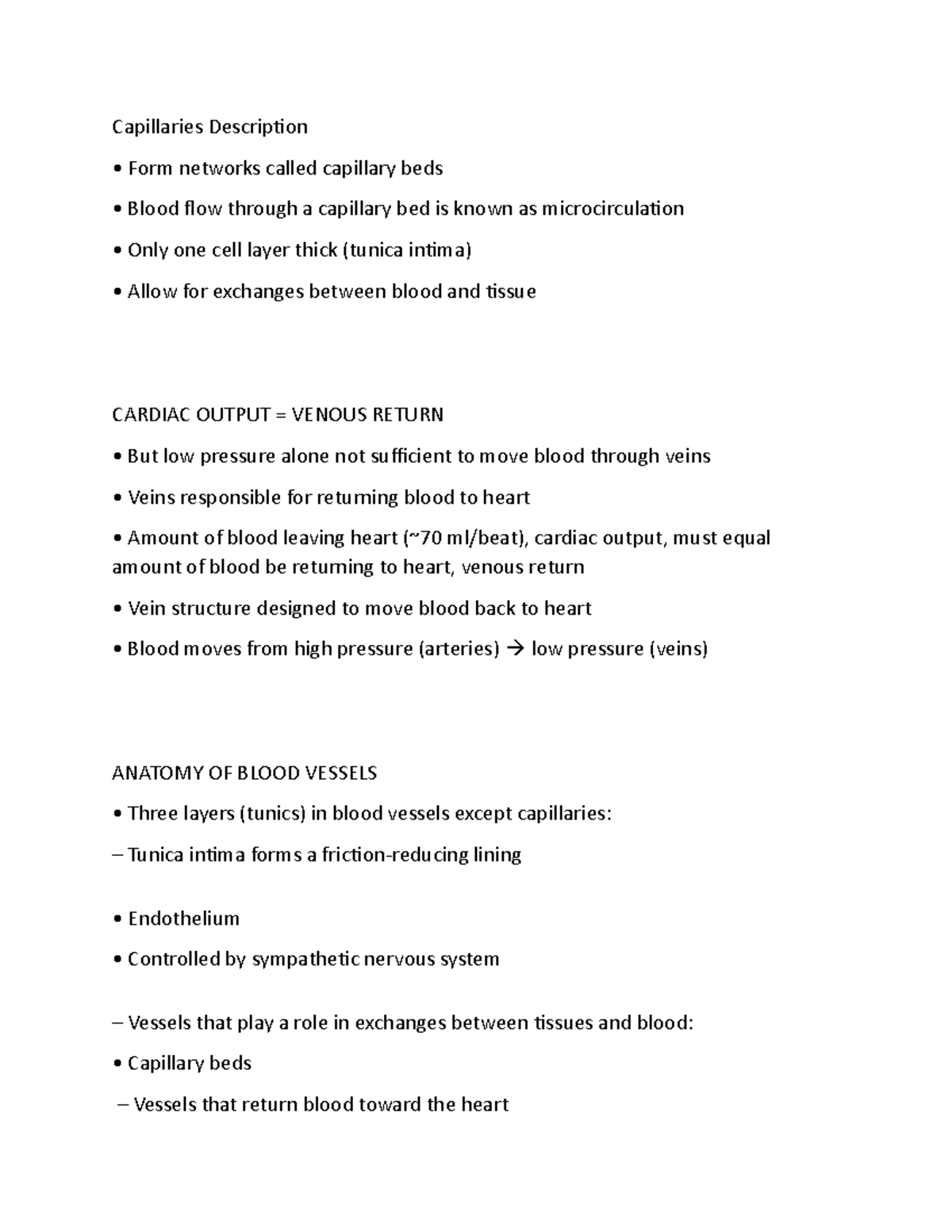 Bd Capillaries Description 2 Capillaries Description Form networks
