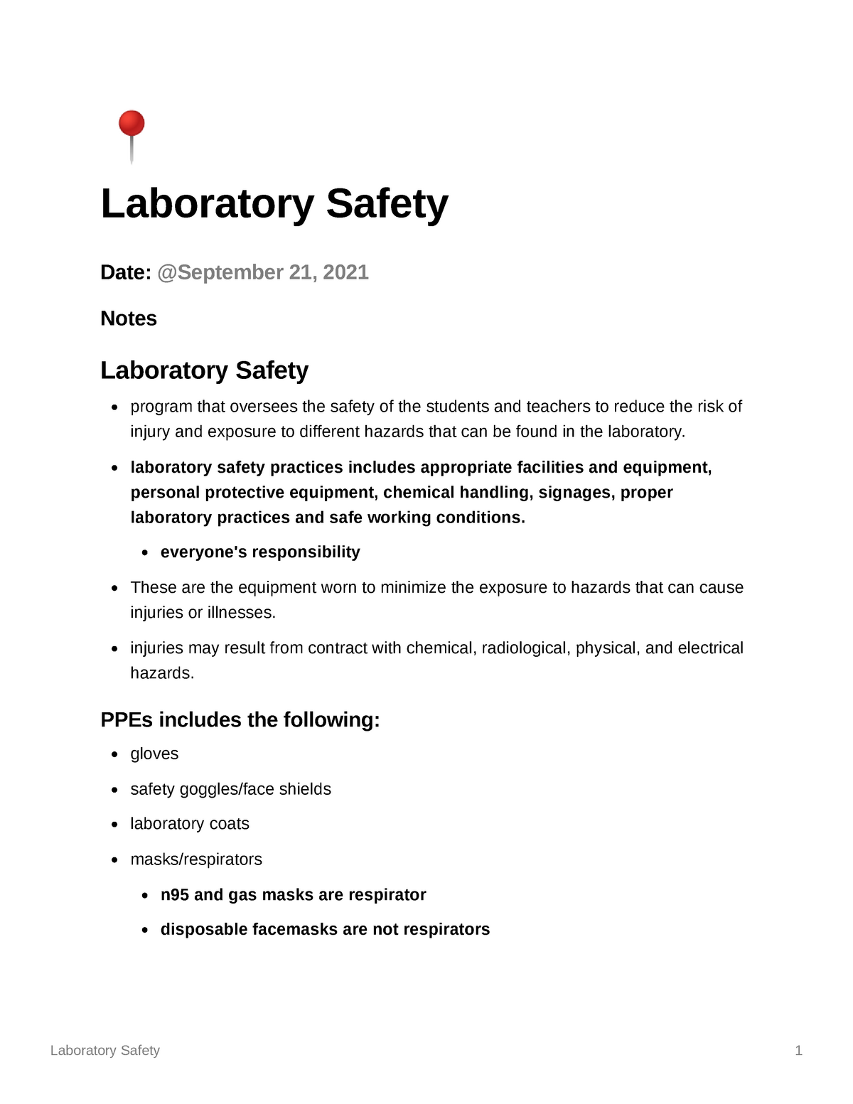 lab safety essay questions