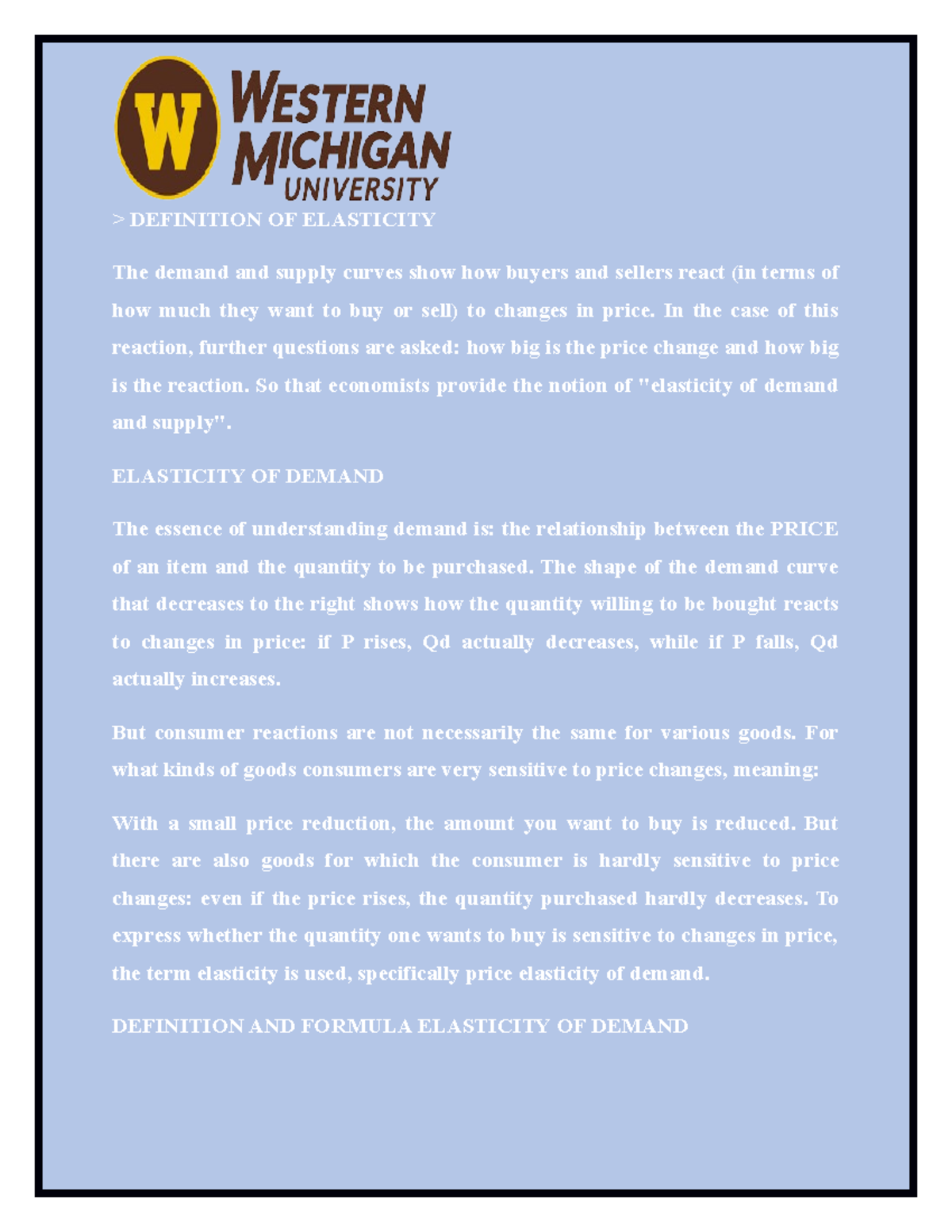Material in Degree of Western Michigan University USA (10 ...