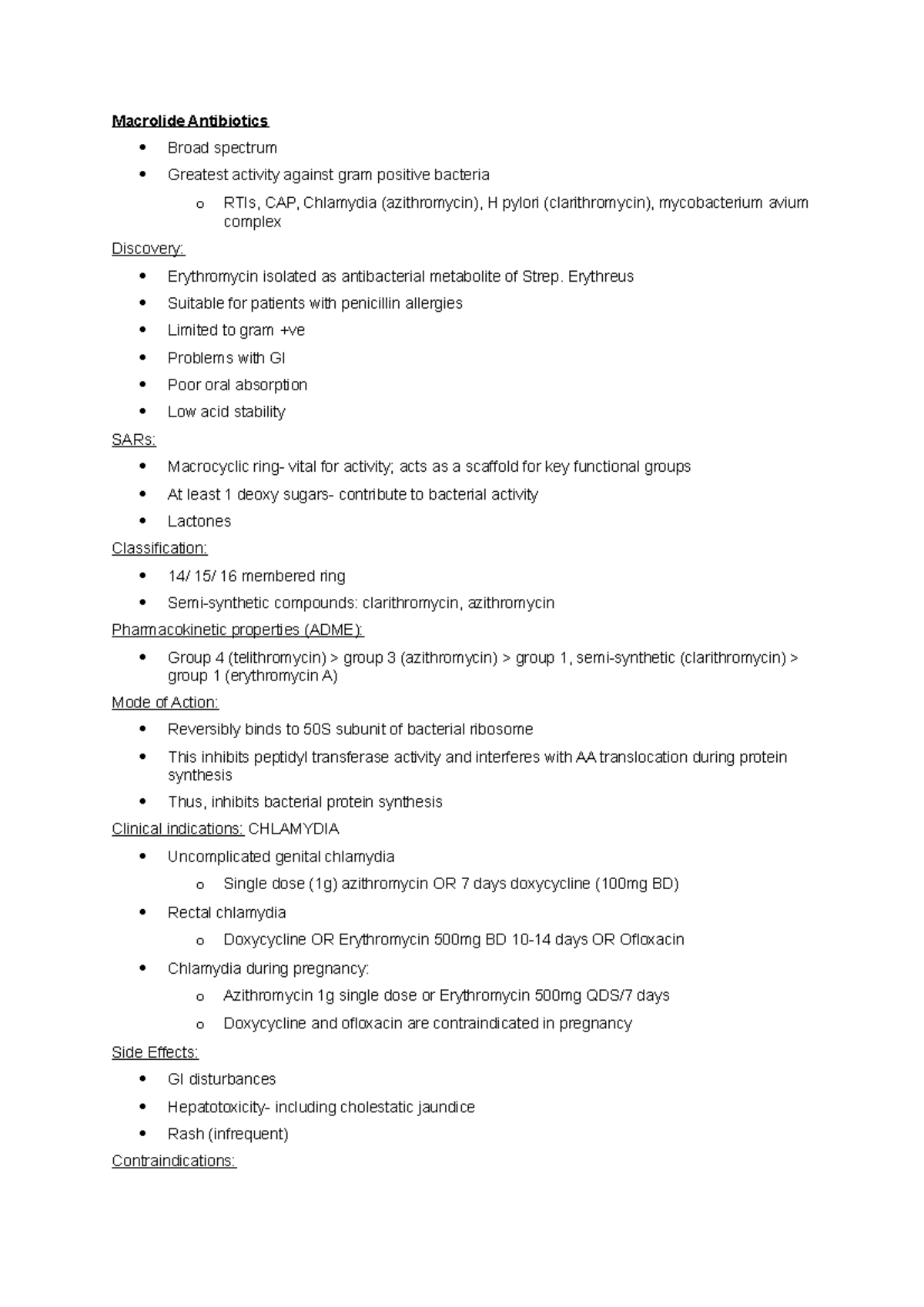 Macrolide Antibiotics Notes Macrolide Antibiotics Broad Spectrum   Thumb 1200 1698 