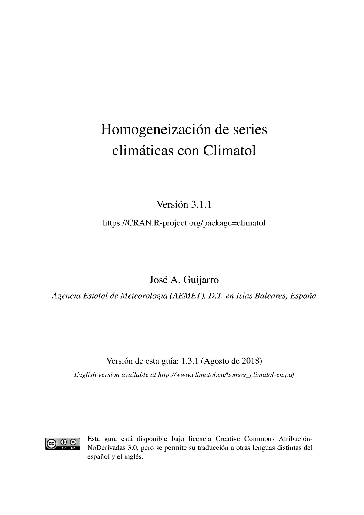 Climatol-Gijarro 2018 - Homogeneización De Series Climáticas Con ...