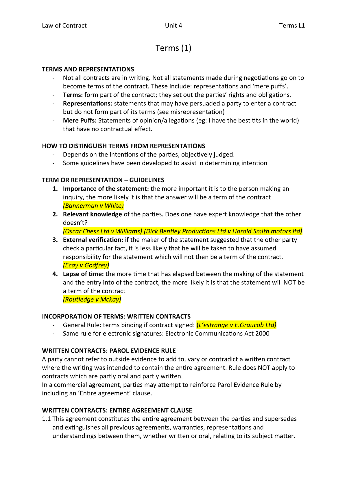 The Entire Agreement Clause Template HQ Printable Documents