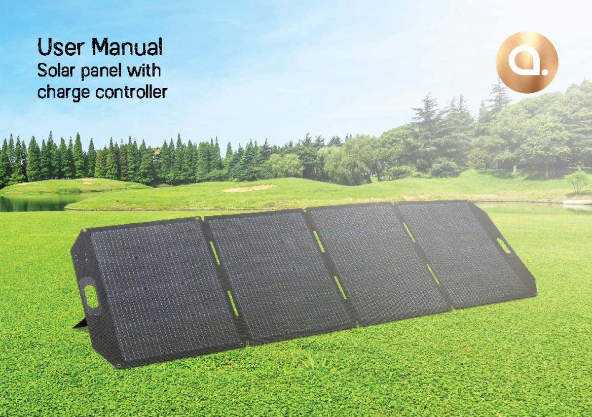 Solar panel 300W-1 - User Manual Solar panel with charge controller 4 English Safety ...