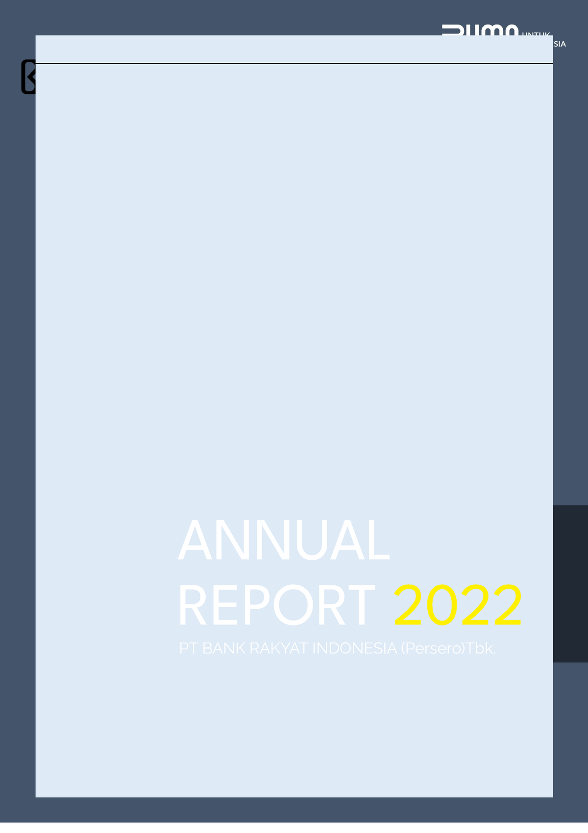 Annual Report FIX - Yes - PT BANK RAKYAT INDONESIA (Persero)Tbk. ANNUAL ...