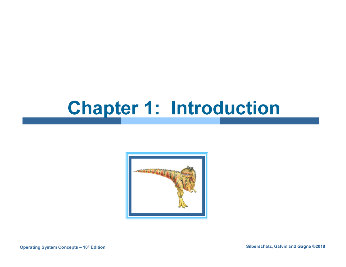 Ch1 - Operating System Chapter 1 Notes - Operating System Concepts ...