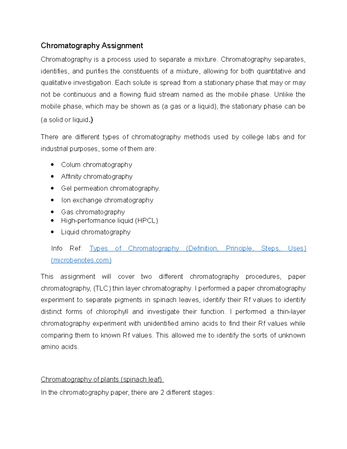 Chromatography - Chromatography separates, identifies, and purifies the ...