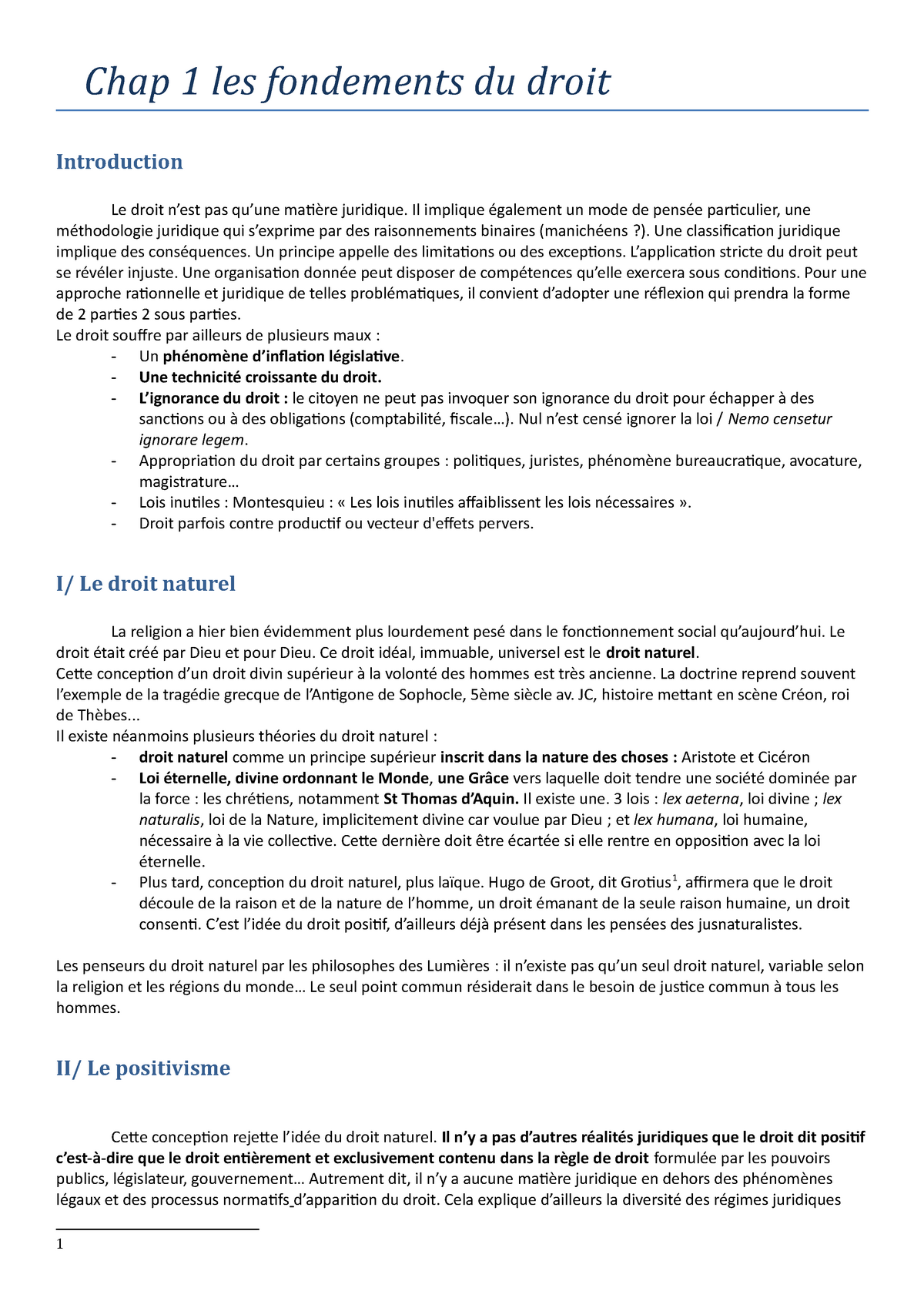 Chap 1 Les Fondements Du Droit - Chap 1 Les Fondements Du Droit ...