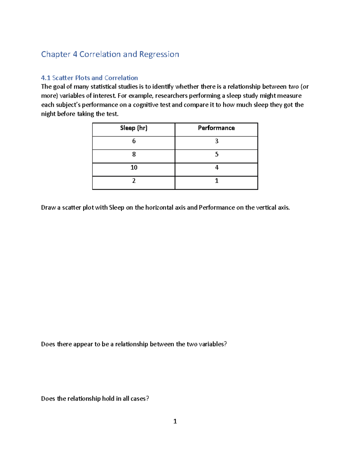 MATH 1680 Chapter 4 Notes - Chapter 4 Correlation And Regression 4 ...