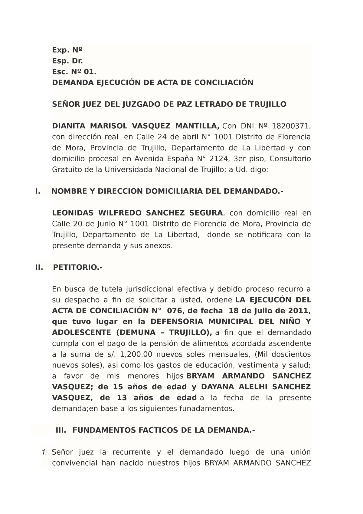 Pdf Contradiccion Demanda De Ejecucion De Acta De Conciliacion Compress Porn Sex Picture 0718