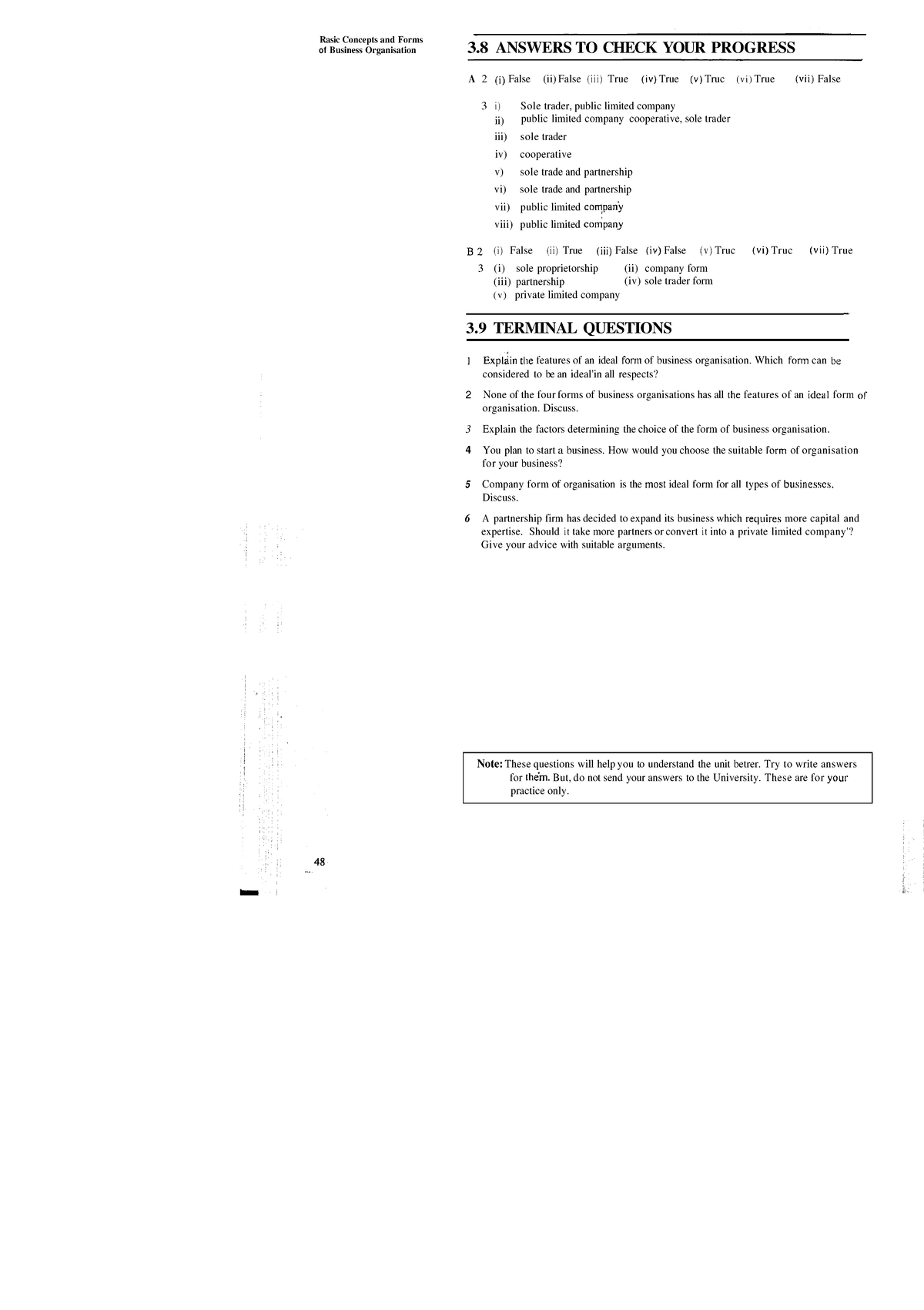 Business Promotion - Rasic Concepts and Forms of Business Organisation ...