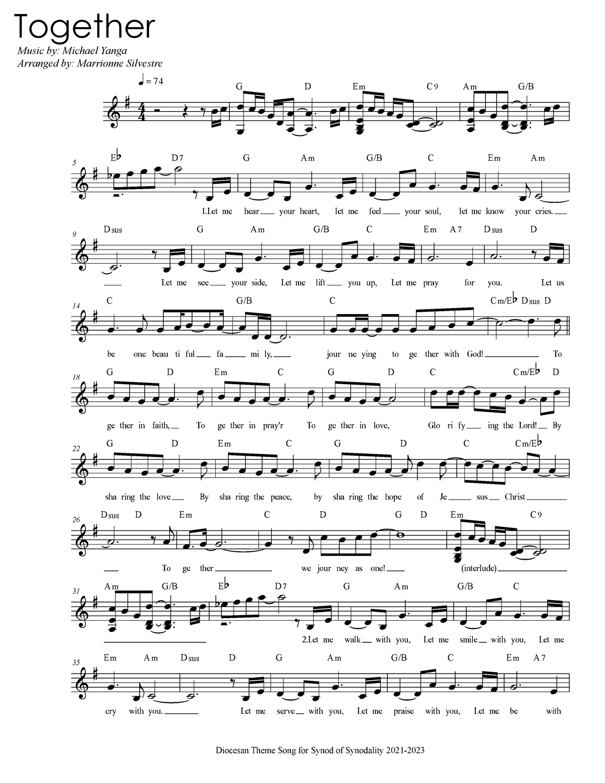 Music Lead Sheet for review and for study - G D - Studocu
