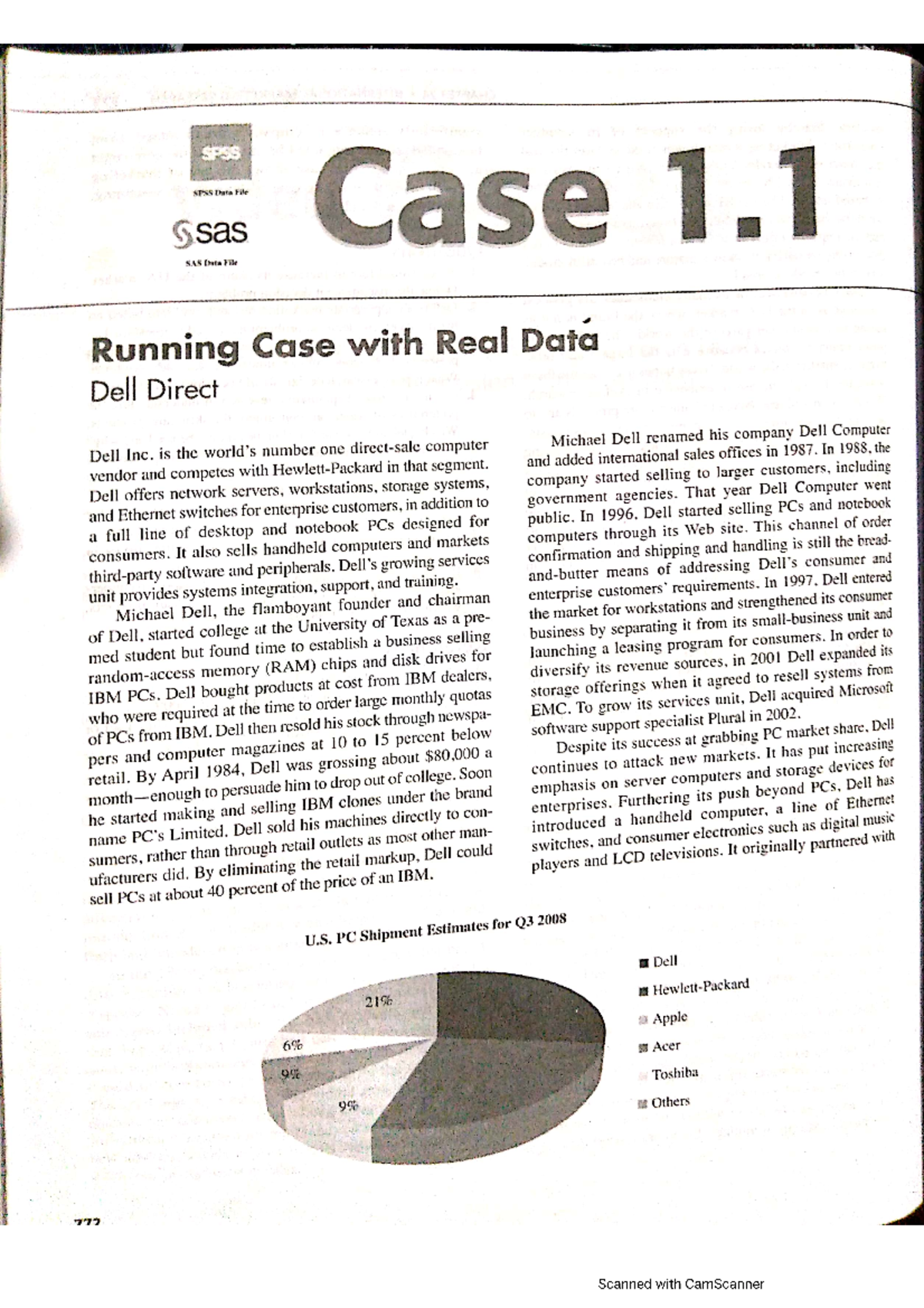 Case 2 - Dell Direct - Research Methodology case study - Economics ...