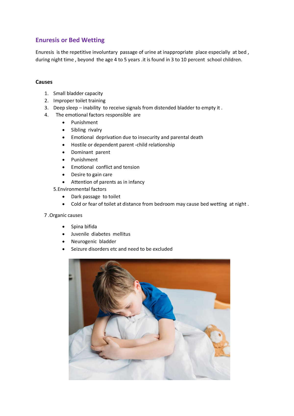 Enuresis Or Bedwetting - Enuresis Or Bed Wetting Enuresis Is The ...