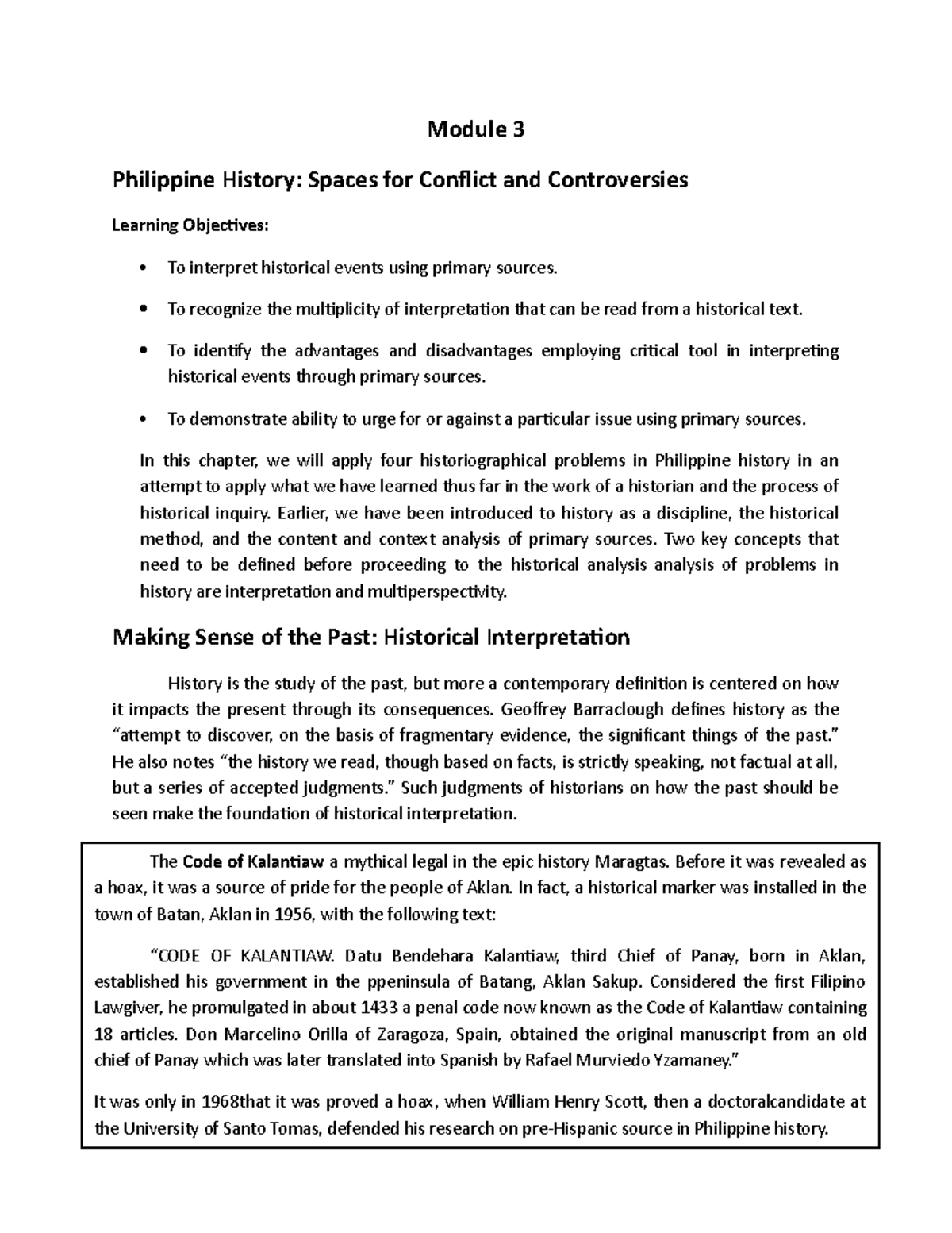 philippine-history-module-3-module-3-philippine-history-spaces-for