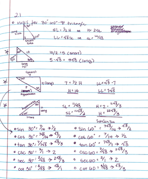 Math2412 right angle trigonometry - Right Triangle Trigonometry In this ...