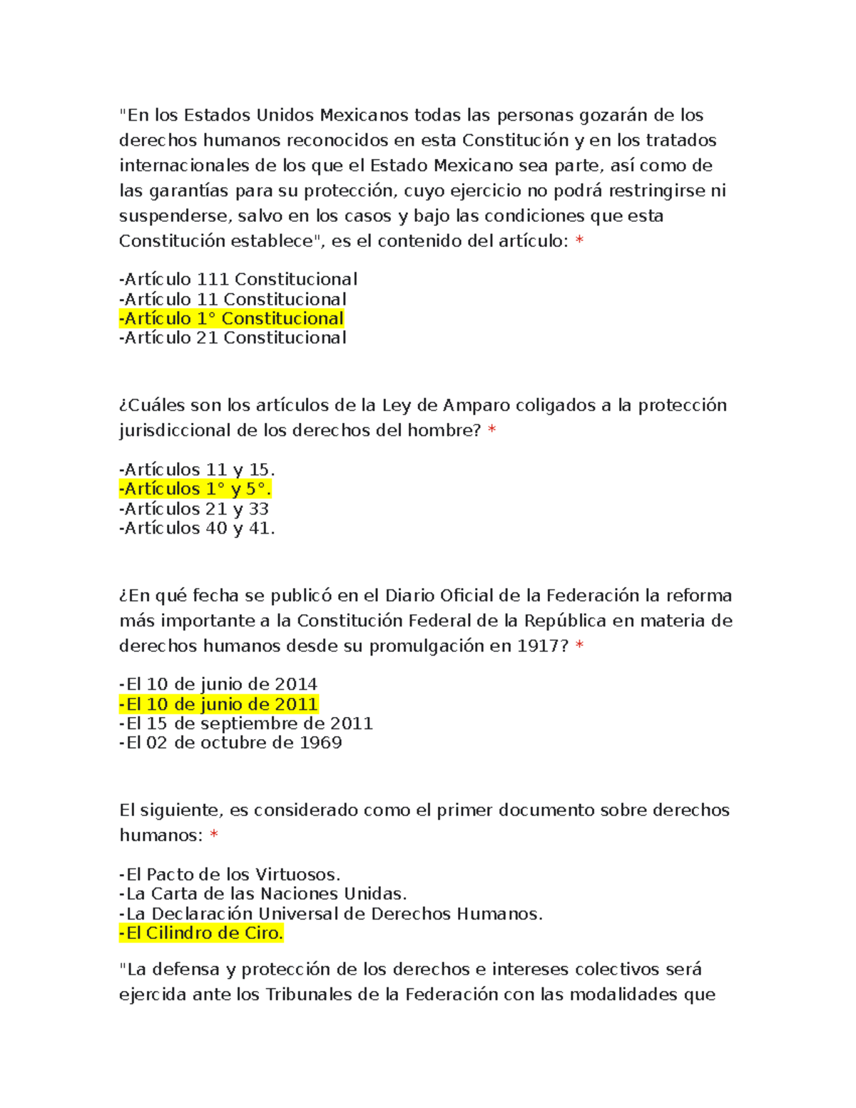 Examen Constitucional 2 - "En Los Estados Unidos Mexicanos Todas Las ...