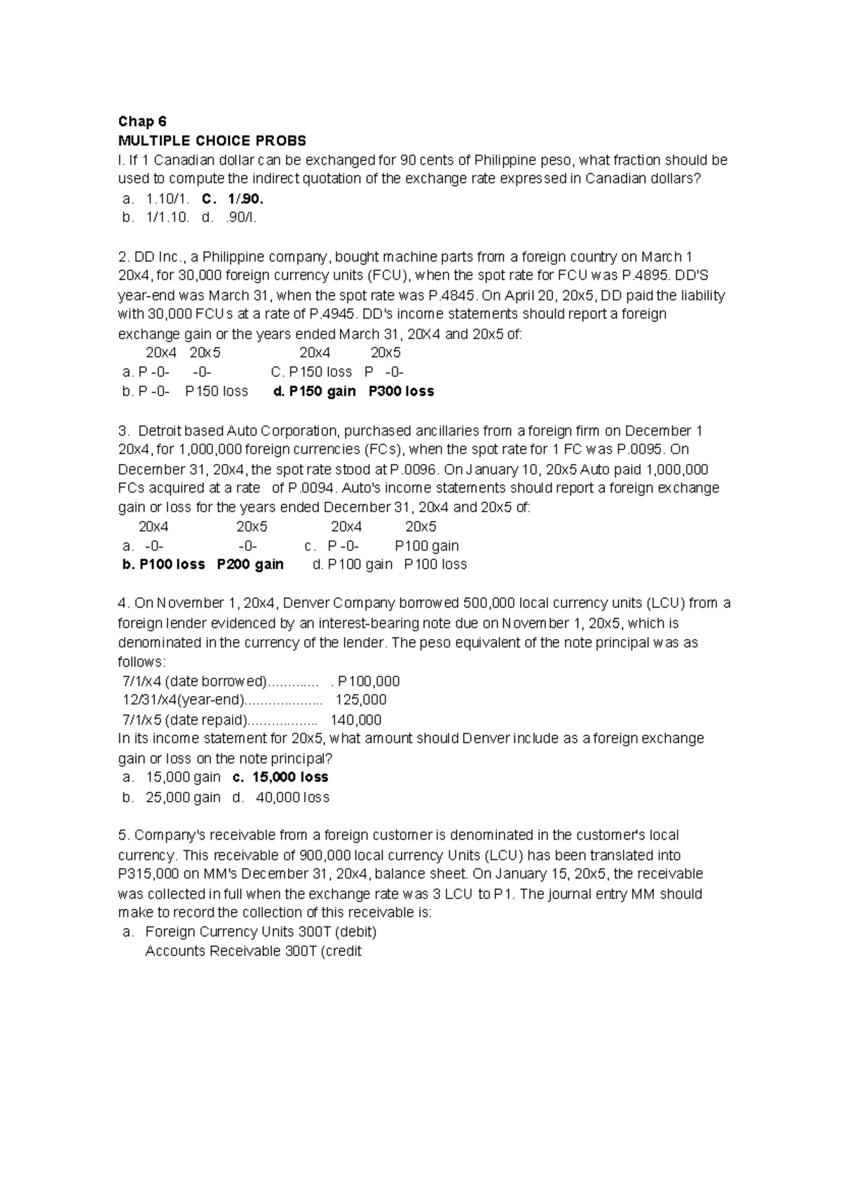 Accountingsubjectstaxlawandacafa compress Chap 6 MULTIPLE CHOICE
