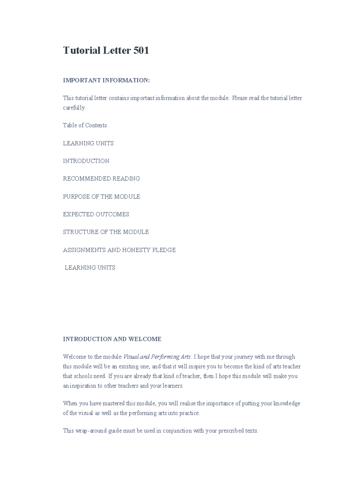 VAP2601 501-11 - Tutorial Letter 501 IMPORTANT INFORMATION: This ...