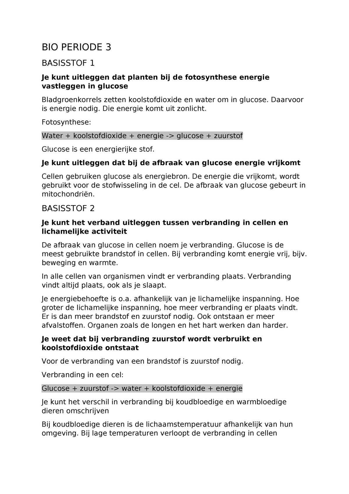 BIO Periode 3 - Samenvatting Biologie Voor Jou - BIO PERIODE 3 ...