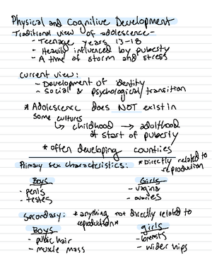 Academic Achievement in Adolescence Notes - PSYC 36100 - Studocu