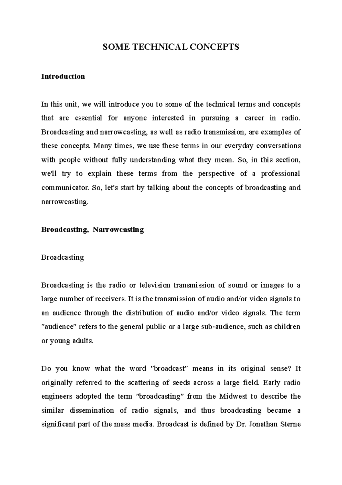 SOME Technical Concepts - SOME TECHNICAL CONCEPTS Introduction In this ...
