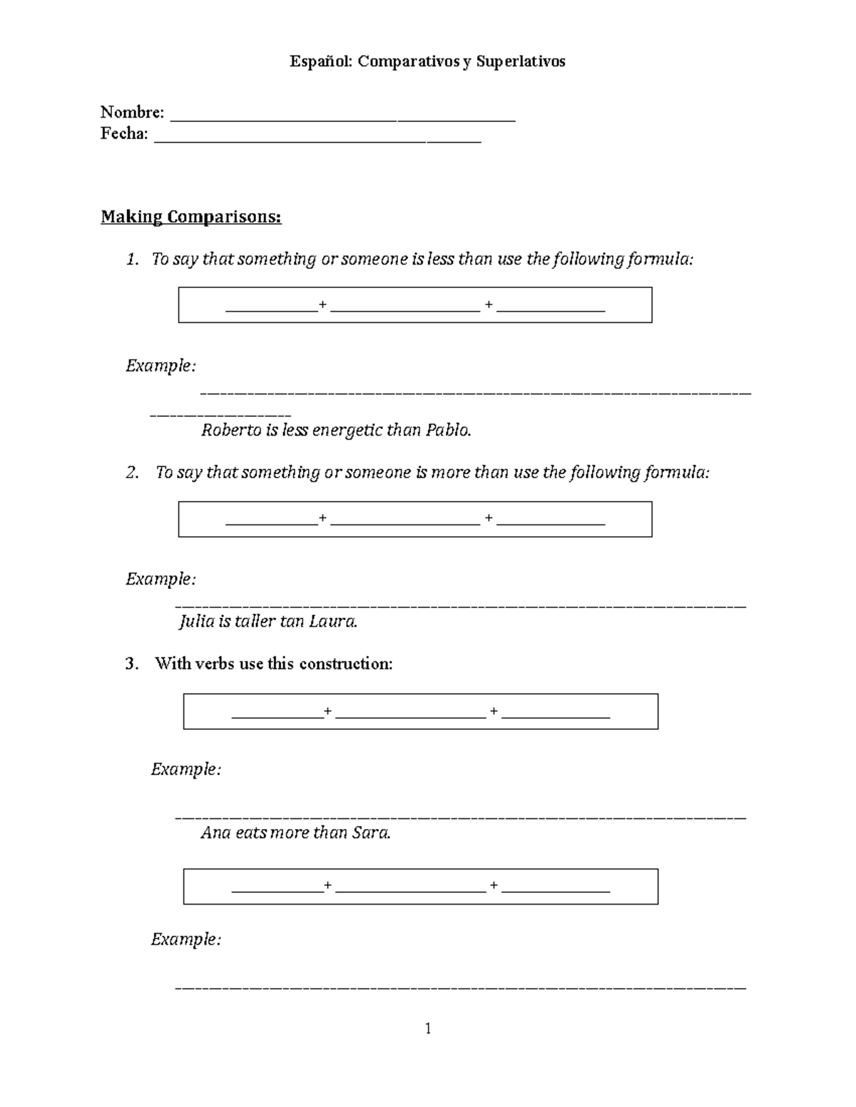 span-comparaciones-y-superlativos-note-sheet-espa-ol-comparativos-y