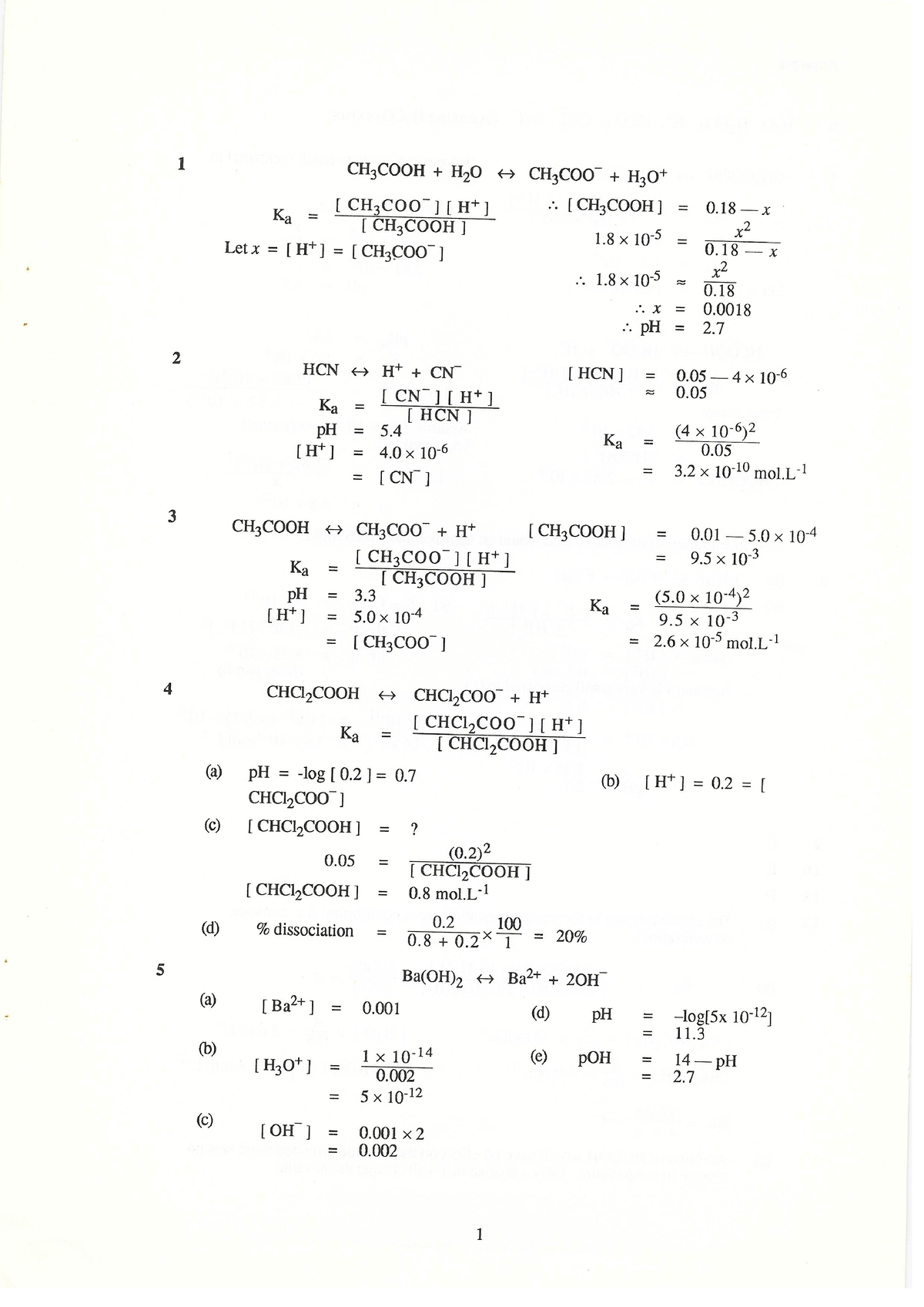 equilibrium assignment answers