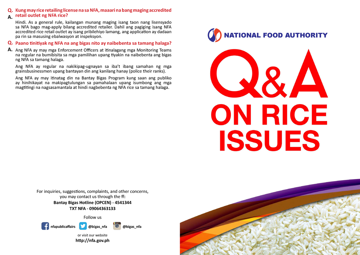 Q A Rice Issues For Inquiries Suggestions Complaints And Other   Thumb 1200 849 