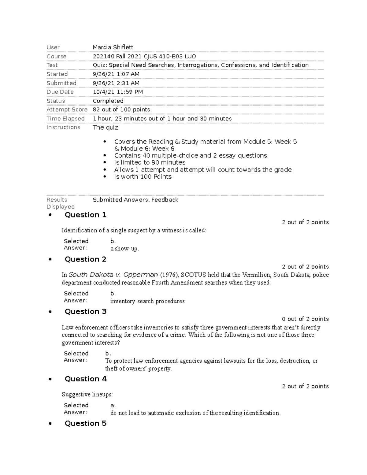 Document 33 - notes - User Marcia Shiflett Course 202140 Fall 2021 CJUS ...