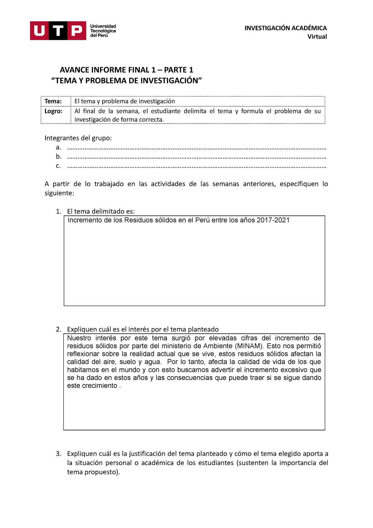 Semana+03-Formato Avance+de+Informe+Final+1+-+Parte+1 Tema+y+problema ...