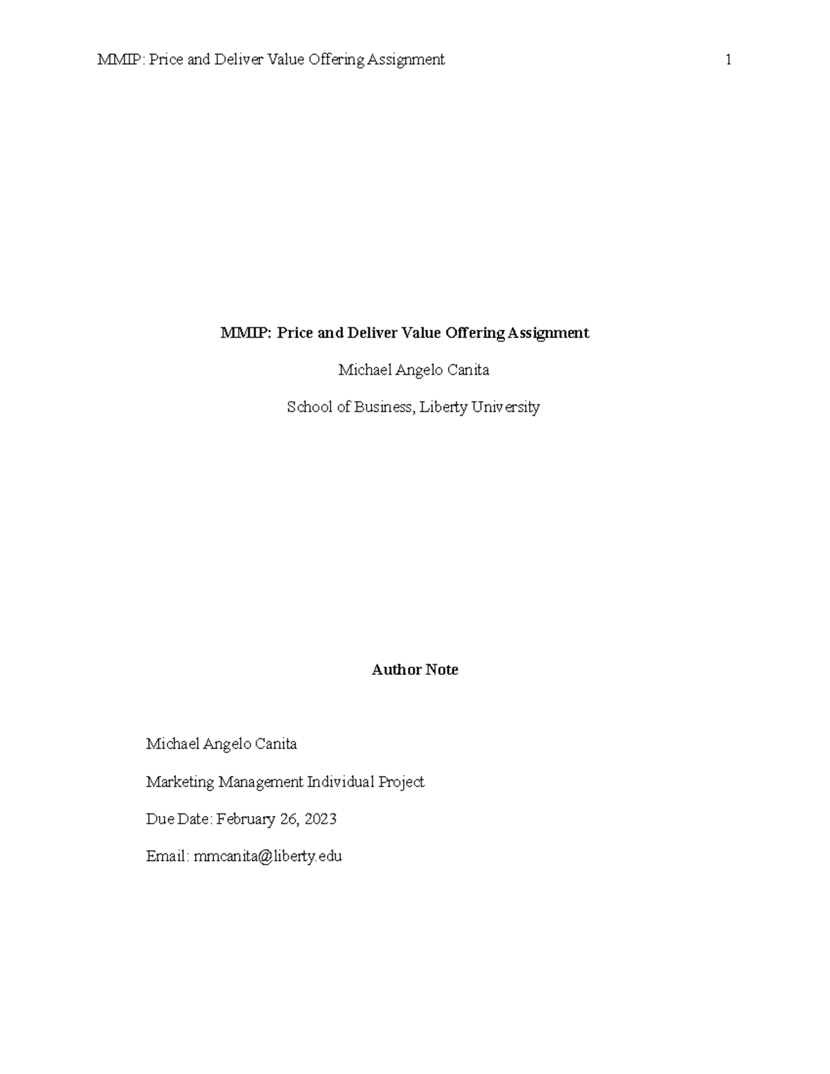 CanitaWEEK6MMIP 1q231231q23123 MMIP Price and Deliver Value