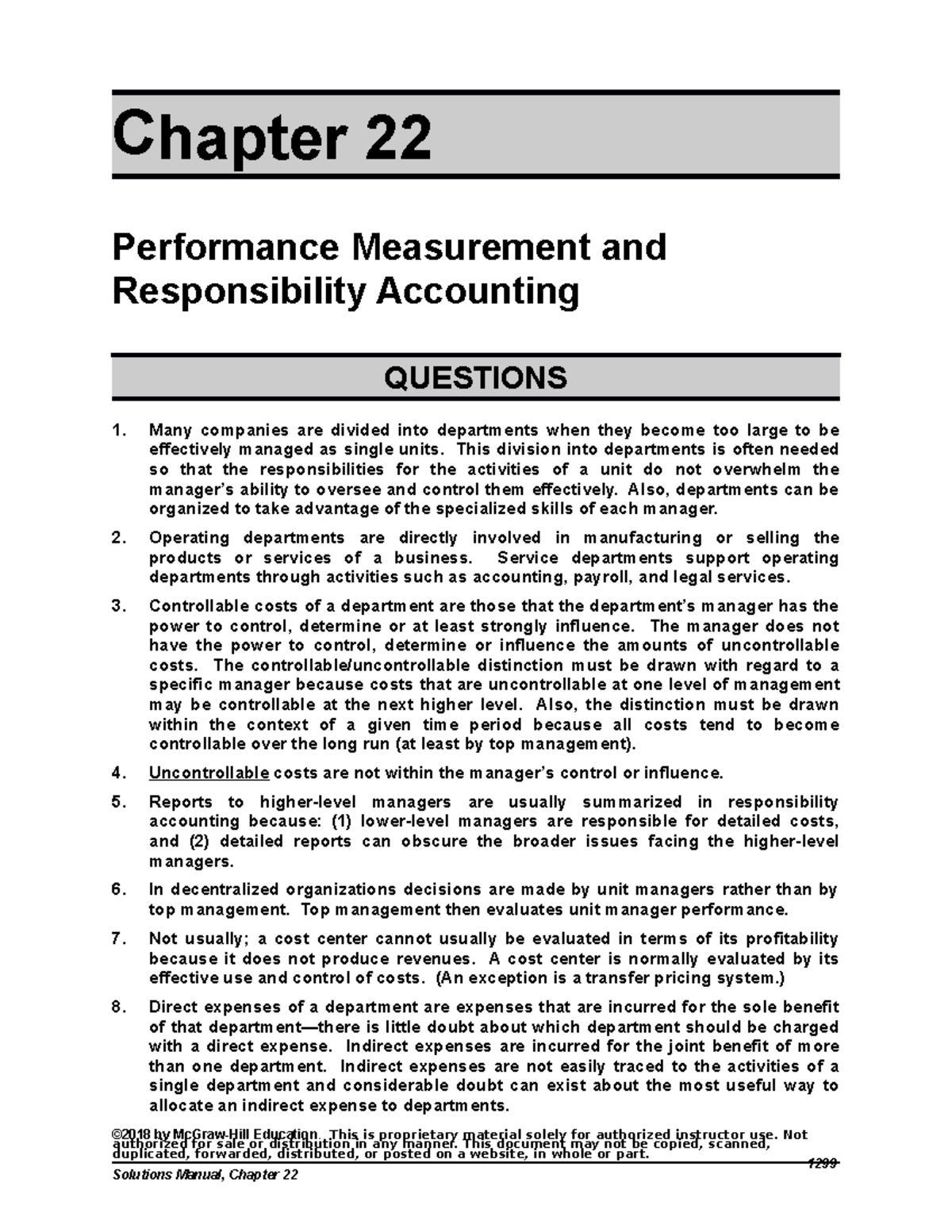Ch 22 Practice Exercises-1 - Chapter 22 Performance Measurement and ...
