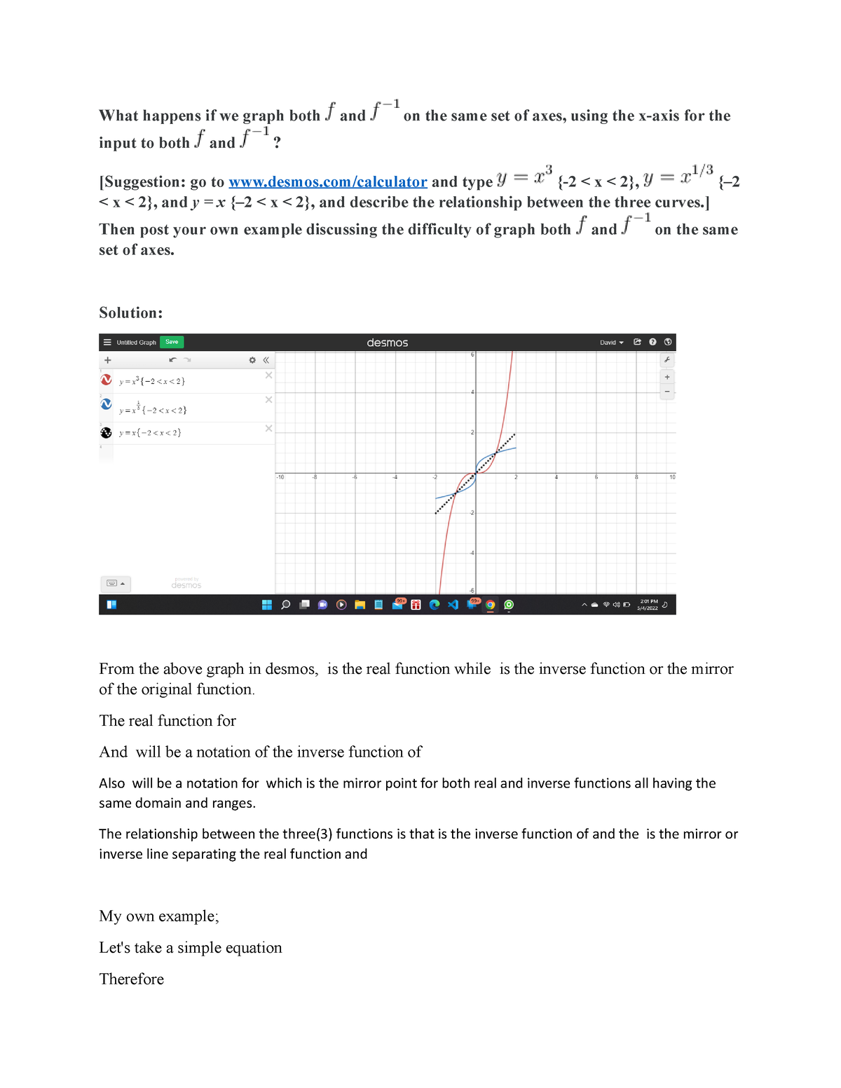 Math1201 Discussion Assignment 4 - MATH 1201 - UoPeople - Studocu