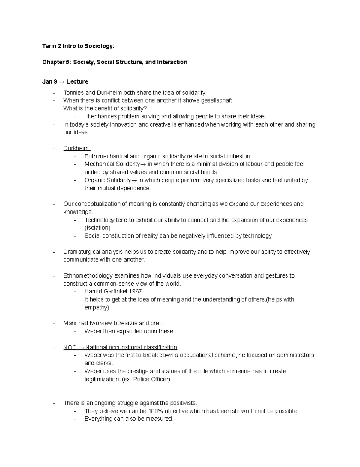 Term 2 Intro To Sociology - Term 2 Intro To Sociology: Chapter 5 ...