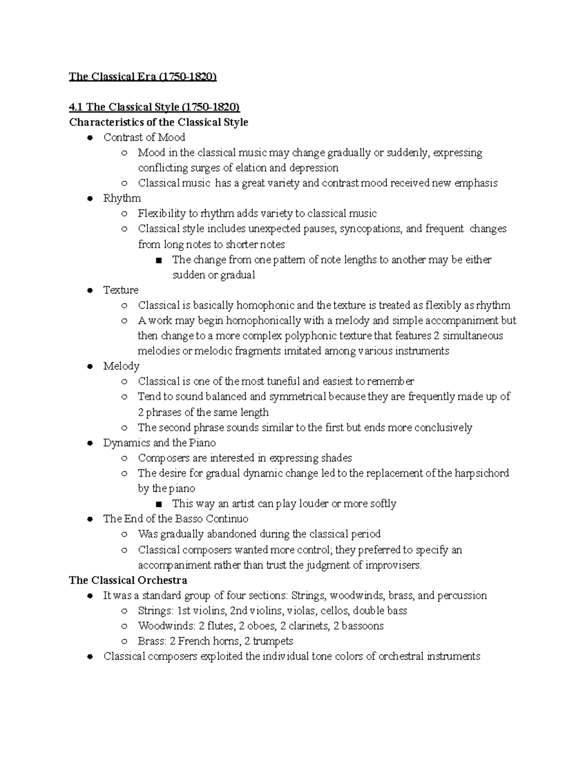 The Classical Period - Gant - The Classical Era (1750-1820) 4 The ...