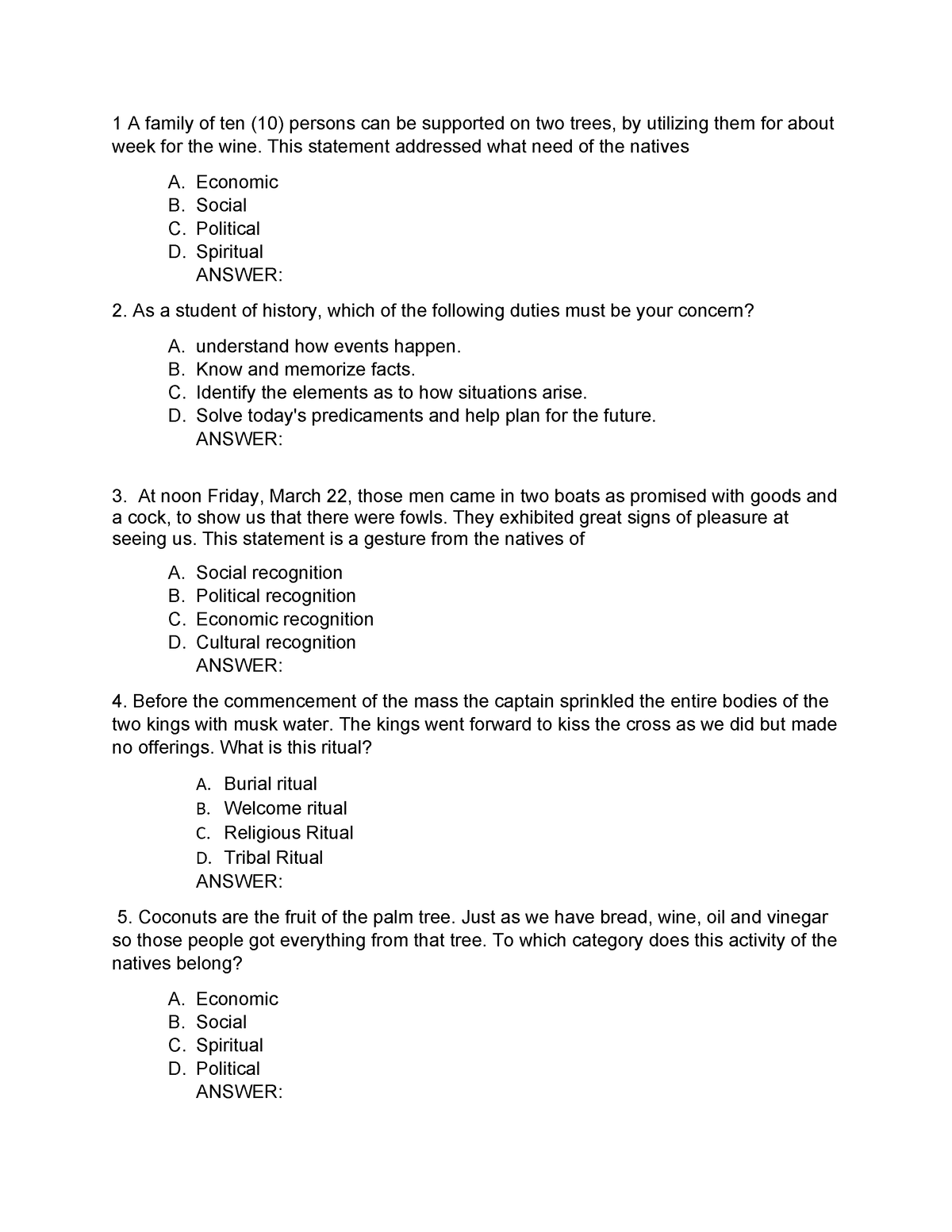 MID TERM EXAM RPH 2020 - Midterms Exam in GEC-RPH - 1 A family of ten ...