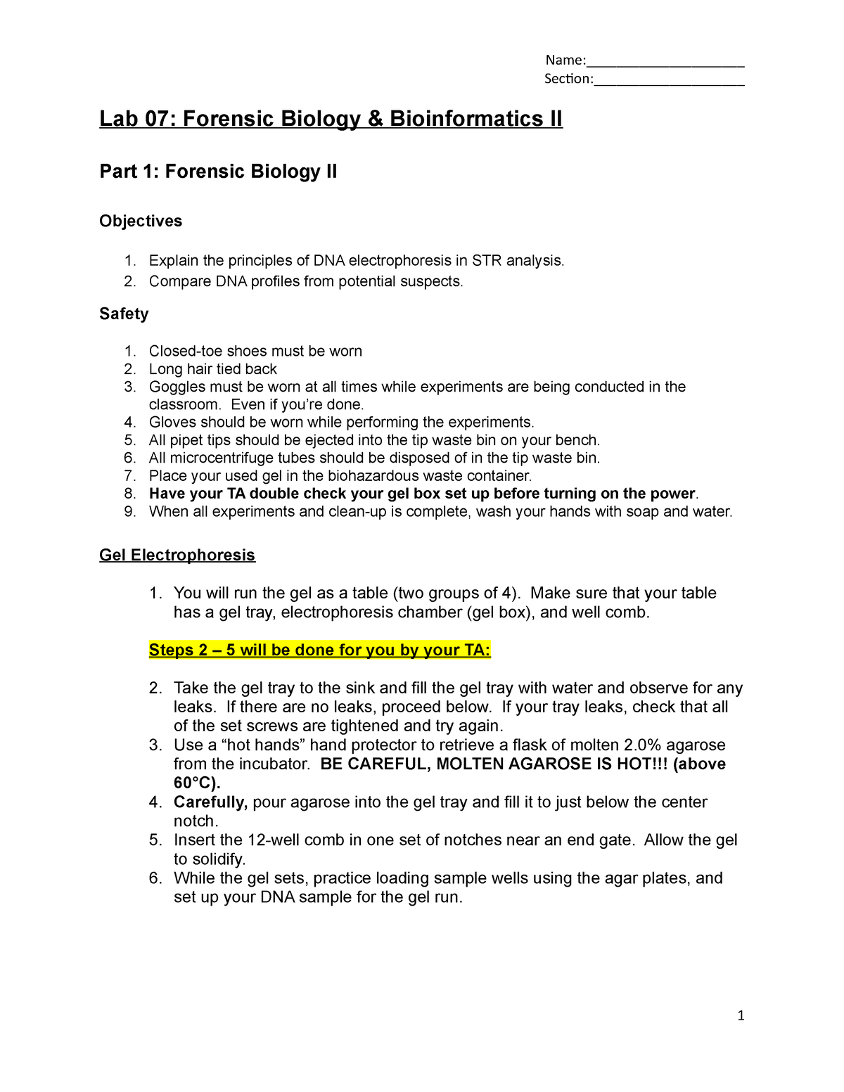 Forensic Biology Bioinformatics Iilab Protocolanddatasheet F22 1 Section 