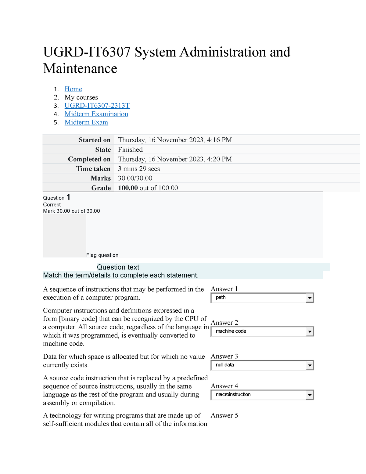 UGRD-IT6307 System Administration And Maintenance Midterm Exam - UGRD ...