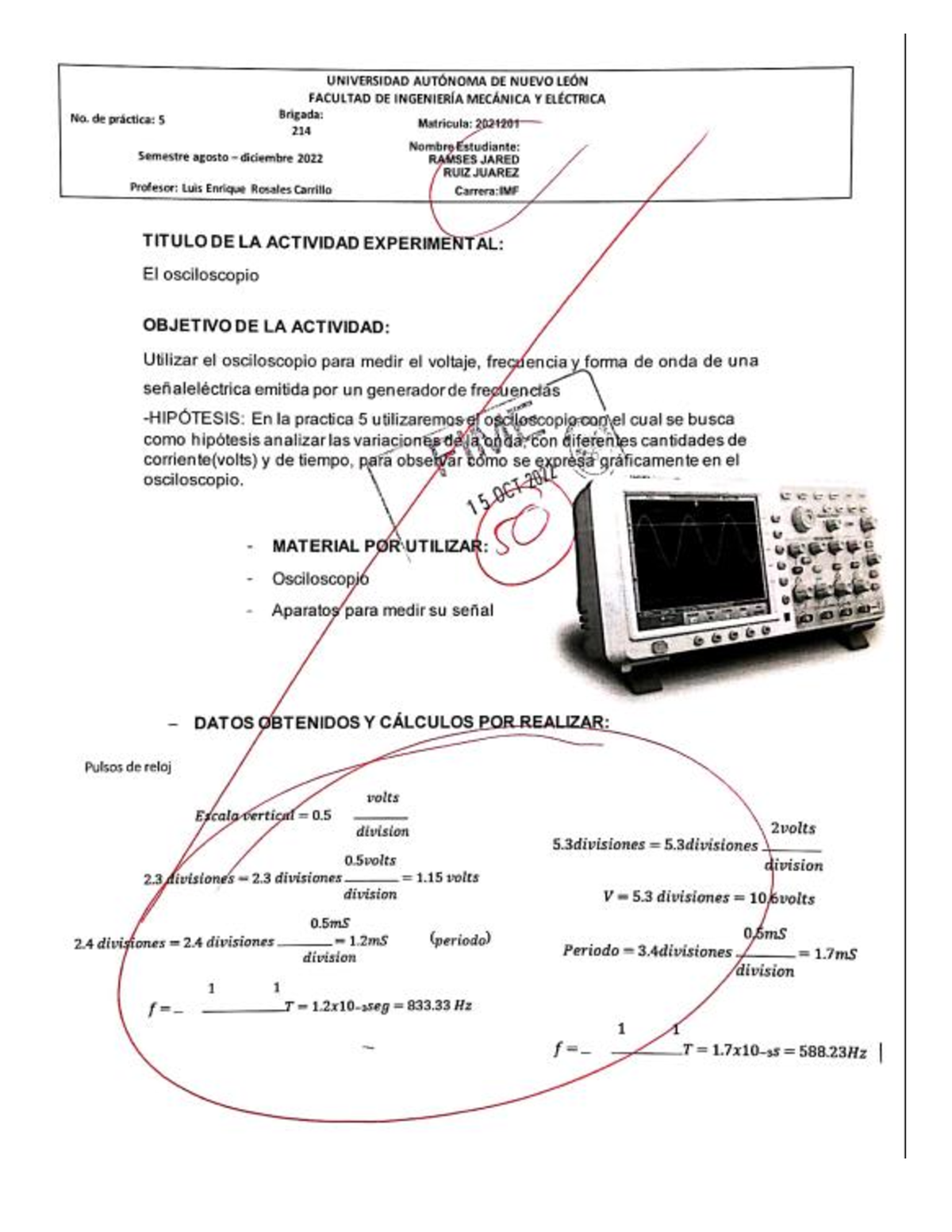 Practica 5 FIS 3 - lab5 fis3 - Laboratorio Fisica 3 - Studocu