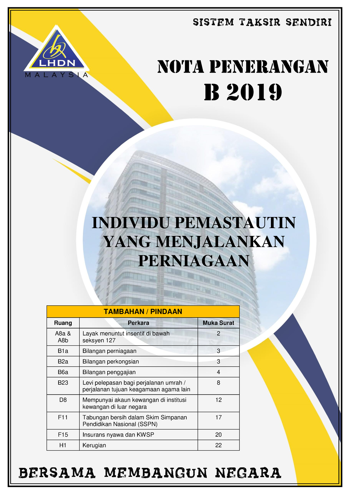 Nota B - Please Use The Information Wisely. - TAMBAHAN / PINDAAN Ruang ...