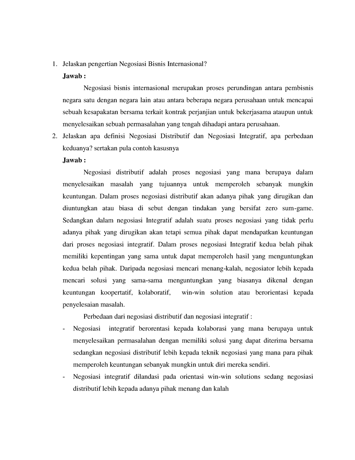 Negosiasi Bisnis Internasional - Jelaskan Apa Definisi Negosiasi ...