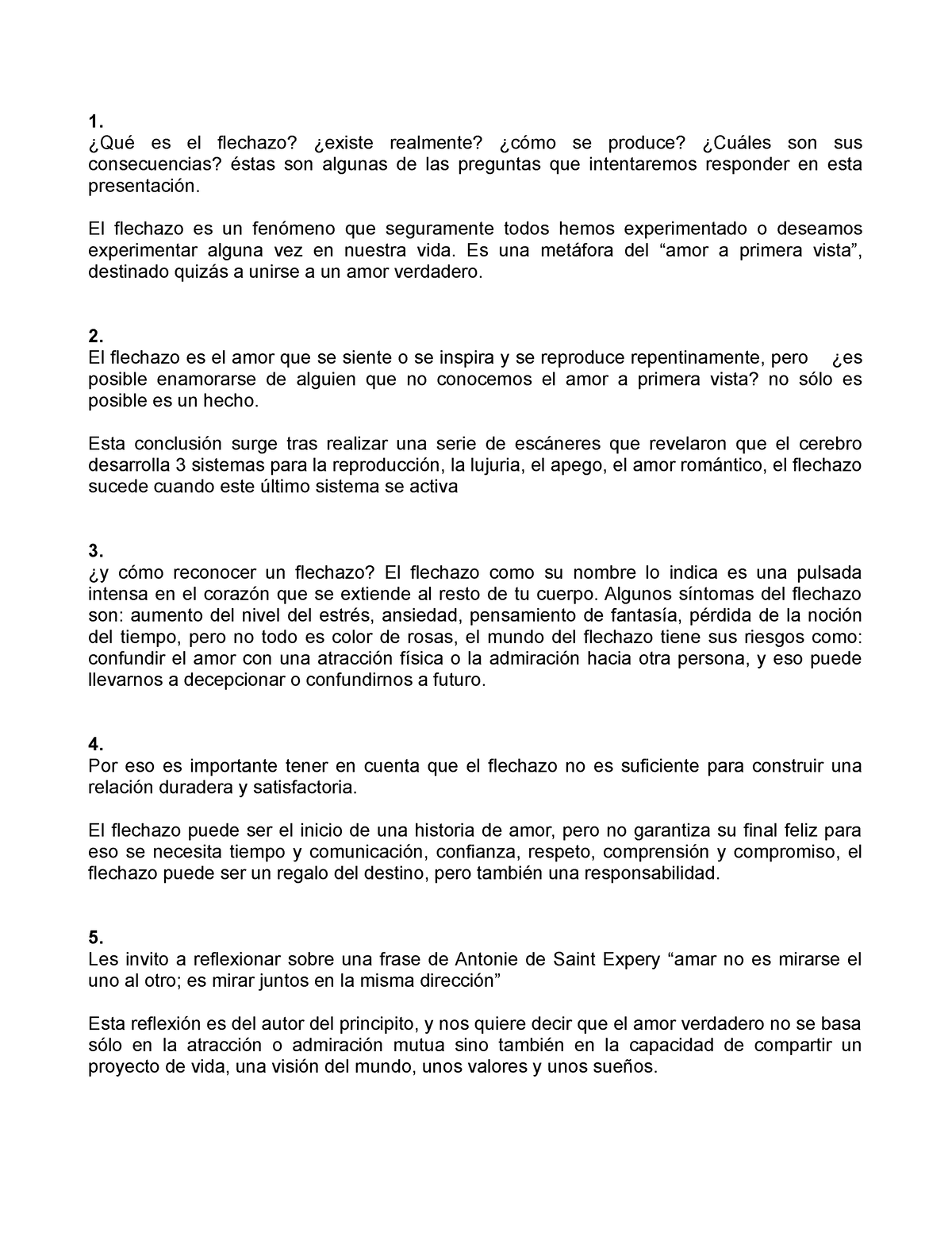 El flechazo, concepto - 1. ¿Qué es el flechazo? ¿existe realmente ...