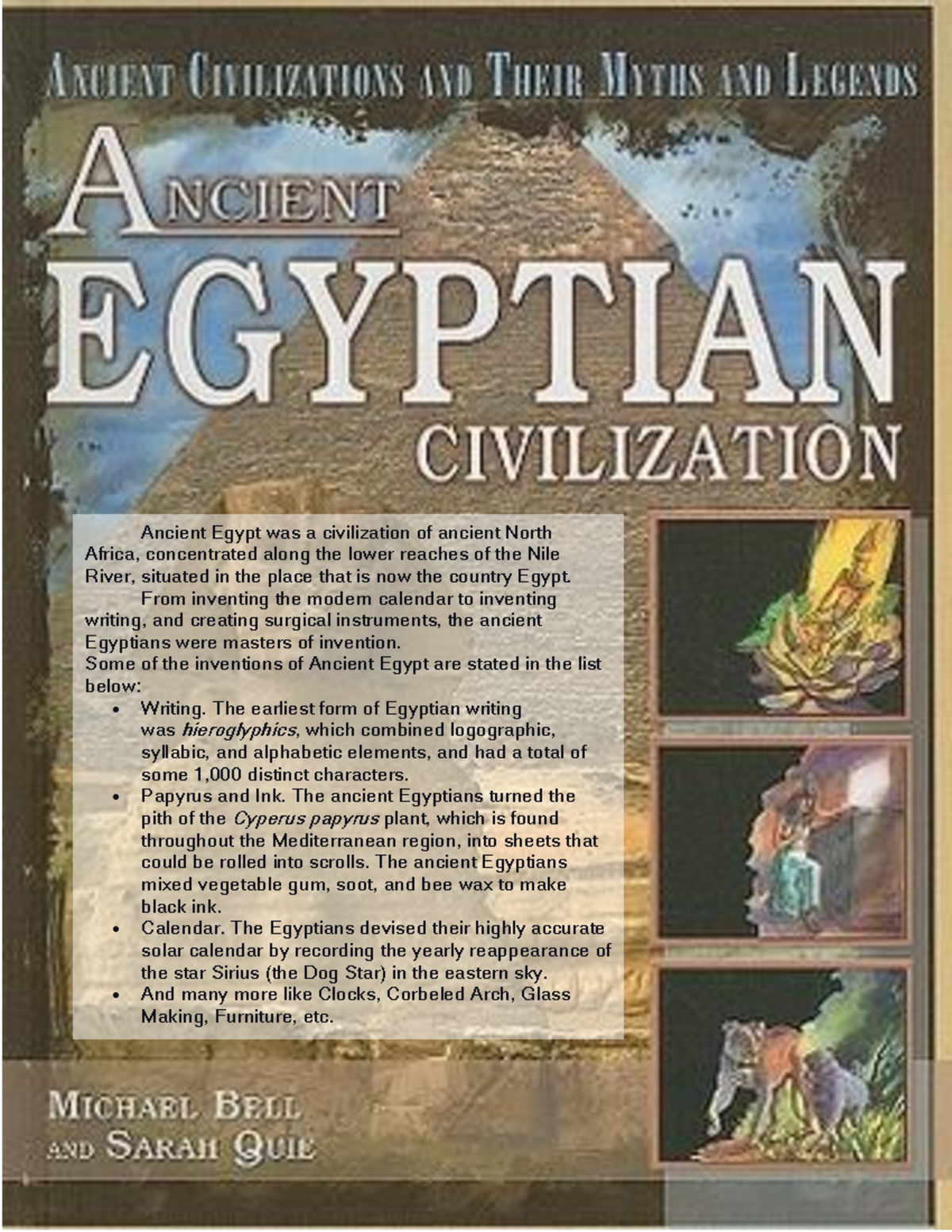 Ancient Egyptian Science and Technology - Ancient Egypt was a ...