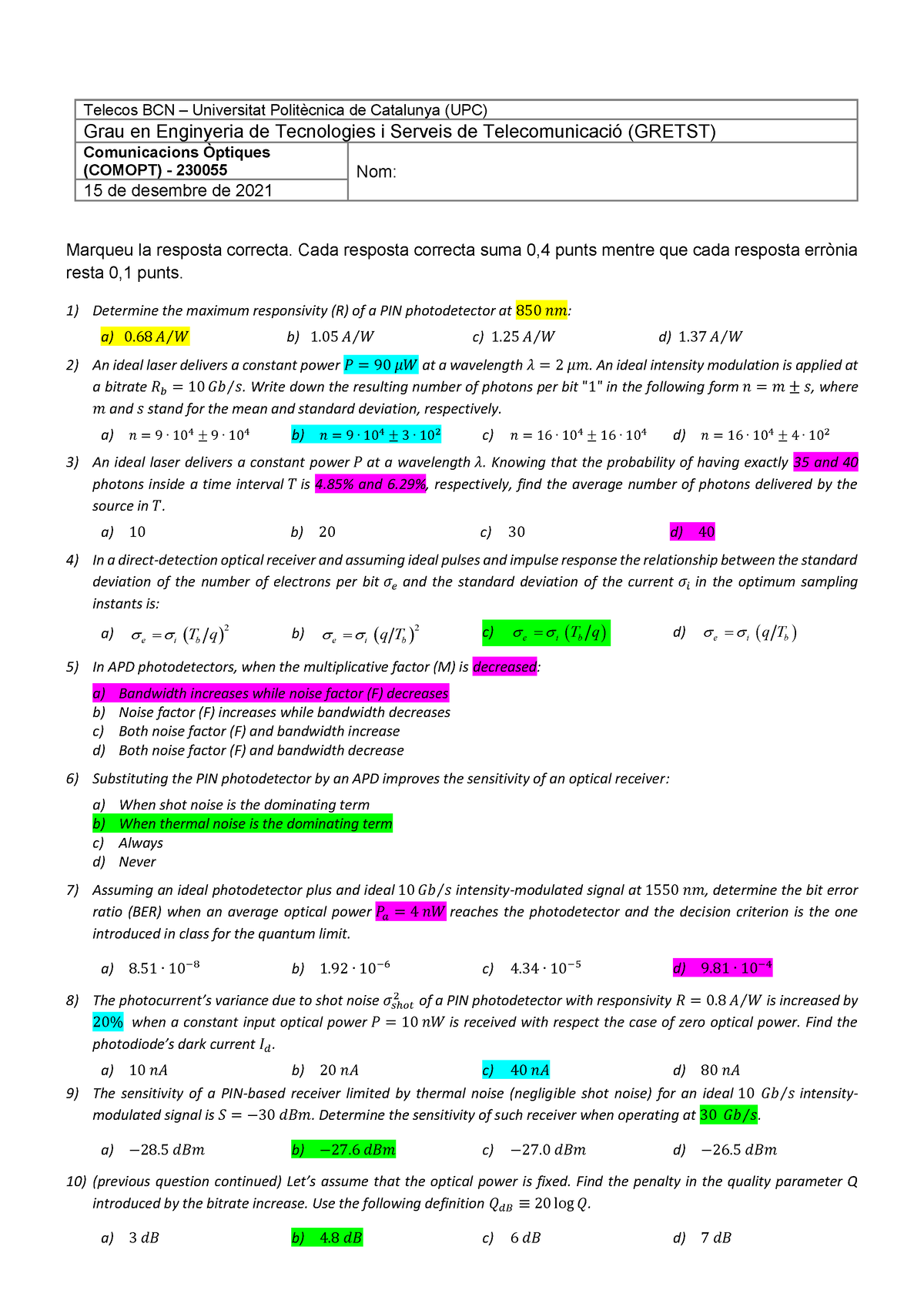 Comopt Examen 2021-12-15 - Solució - Telecos BCN – Universitat ...